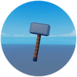 Mjolnir hammer weapon in Thanos Simulator Roblox